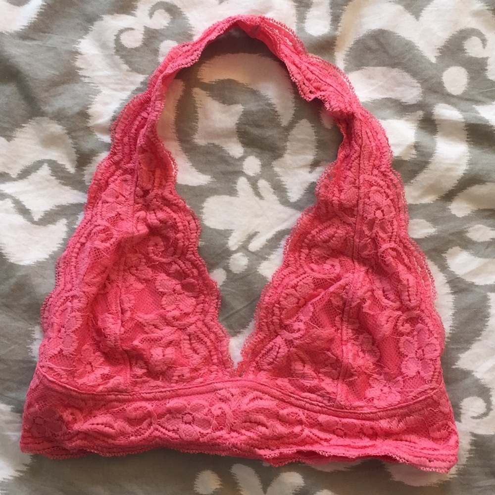 Urban outfitters pink/coral bralette medium